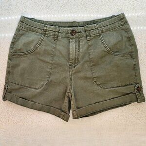 Khaki Green Shorts for Women